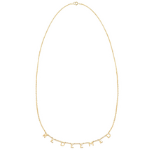 Load image into Gallery viewer, REDEEMED Demi-Fine Letter Necklace in Gold and Silver (Made to Order Ships in 1-2 Weeks)
