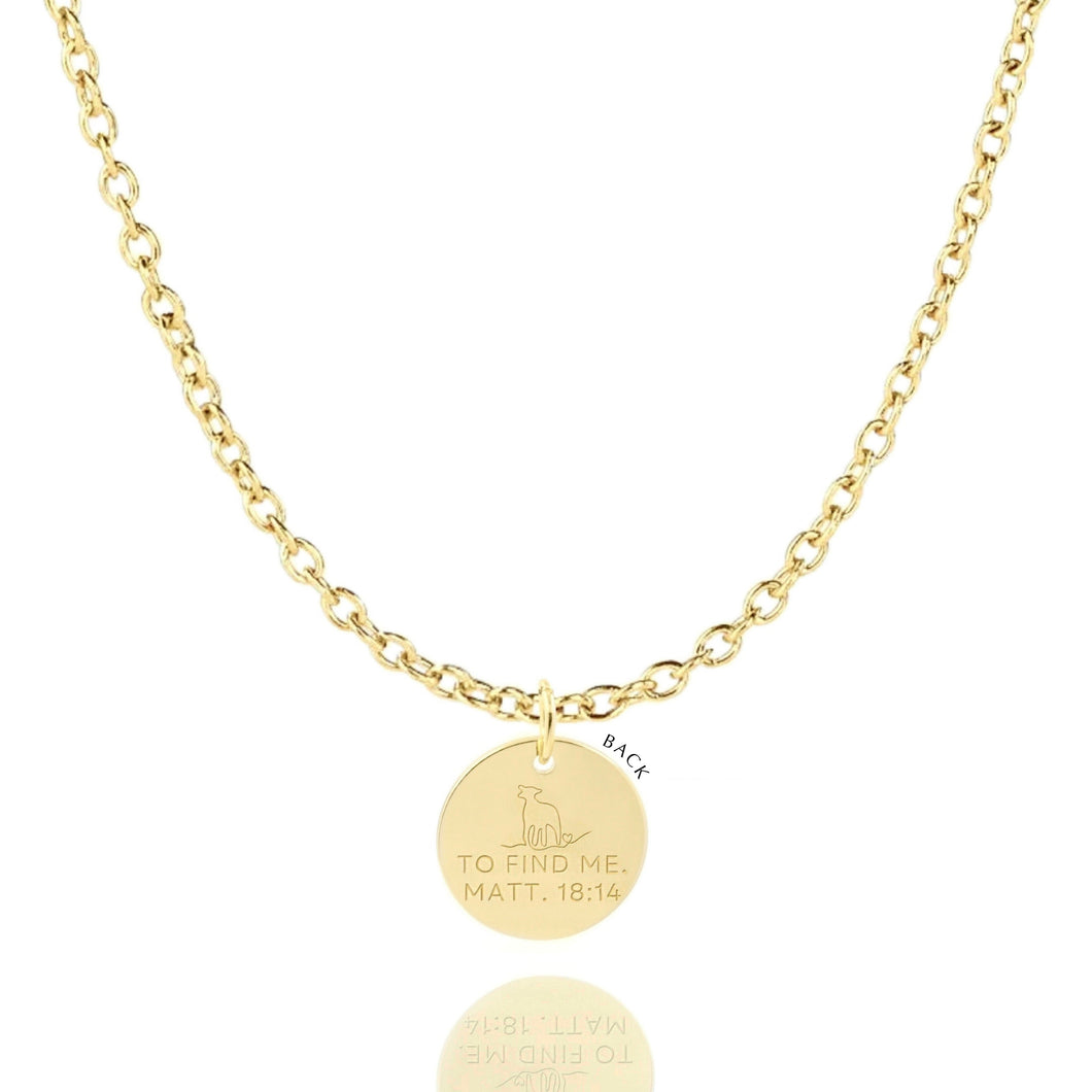 'He Left The 99' Necklace in Gold, Silver & Rose Gold