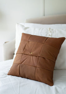 Large Leather Pillow