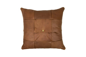 Large Leather Pillow