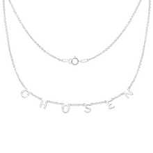 Load image into Gallery viewer, CHOSEN Demi-Fine Letter Necklace in Gold and Silver
