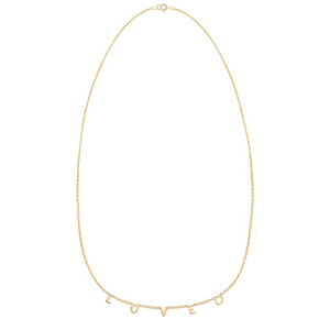 LOVED Demi-Fine Letter Necklace in Gold and Silver