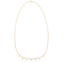 Load image into Gallery viewer, BLESSED Demi-Fine Letter Necklace in Gold and Silver
