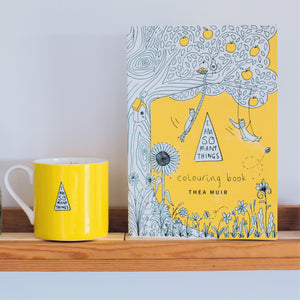 Colouring Book and Yellow Mug