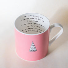 Load image into Gallery viewer, Pink &#39;Loved&#39; Christian Mug
