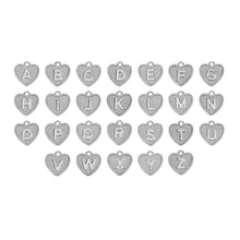 Load image into Gallery viewer, Initial Heart Necklace in Silver
