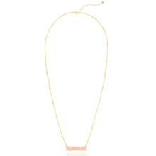 Load image into Gallery viewer, Hope Bar Necklace in Pink
