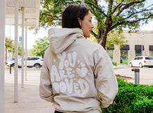 Load image into Gallery viewer, YOU ARE LOVED HOODIE TAN
