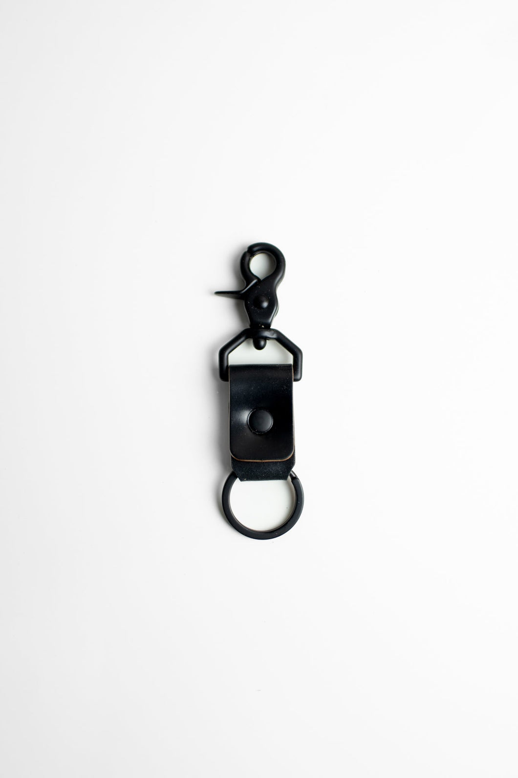 Black Horween Shell Key Clip