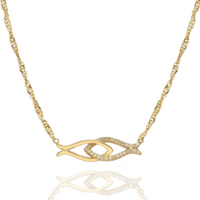 Load image into Gallery viewer, Ichtys Necklace in Gold and Silver
