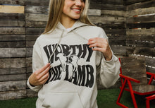 Load image into Gallery viewer, Worthy Is The Lamb Hoodie | Tan
