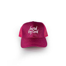 Load image into Gallery viewer, Loved by God Glitter Trucker Hats
