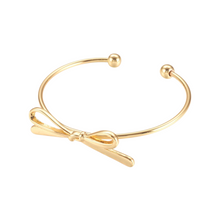 Load image into Gallery viewer, Golden Bow Bangle
