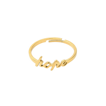 Load image into Gallery viewer, Everlasting Hope Adjustable Ring Gold and Silver

