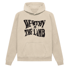 Load image into Gallery viewer, Worthy Is The Lamb Hoodie | Tan
