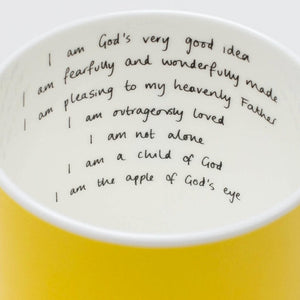 Yellow 'Joy' Mug