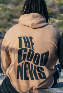 The Good News Hooodie - Sandstone