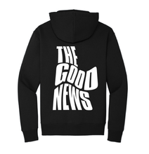 Load image into Gallery viewer, THE GOOD NEWS HOODIE - BLACK
