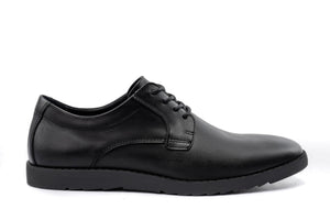 Black Leather Dress Sneakers
